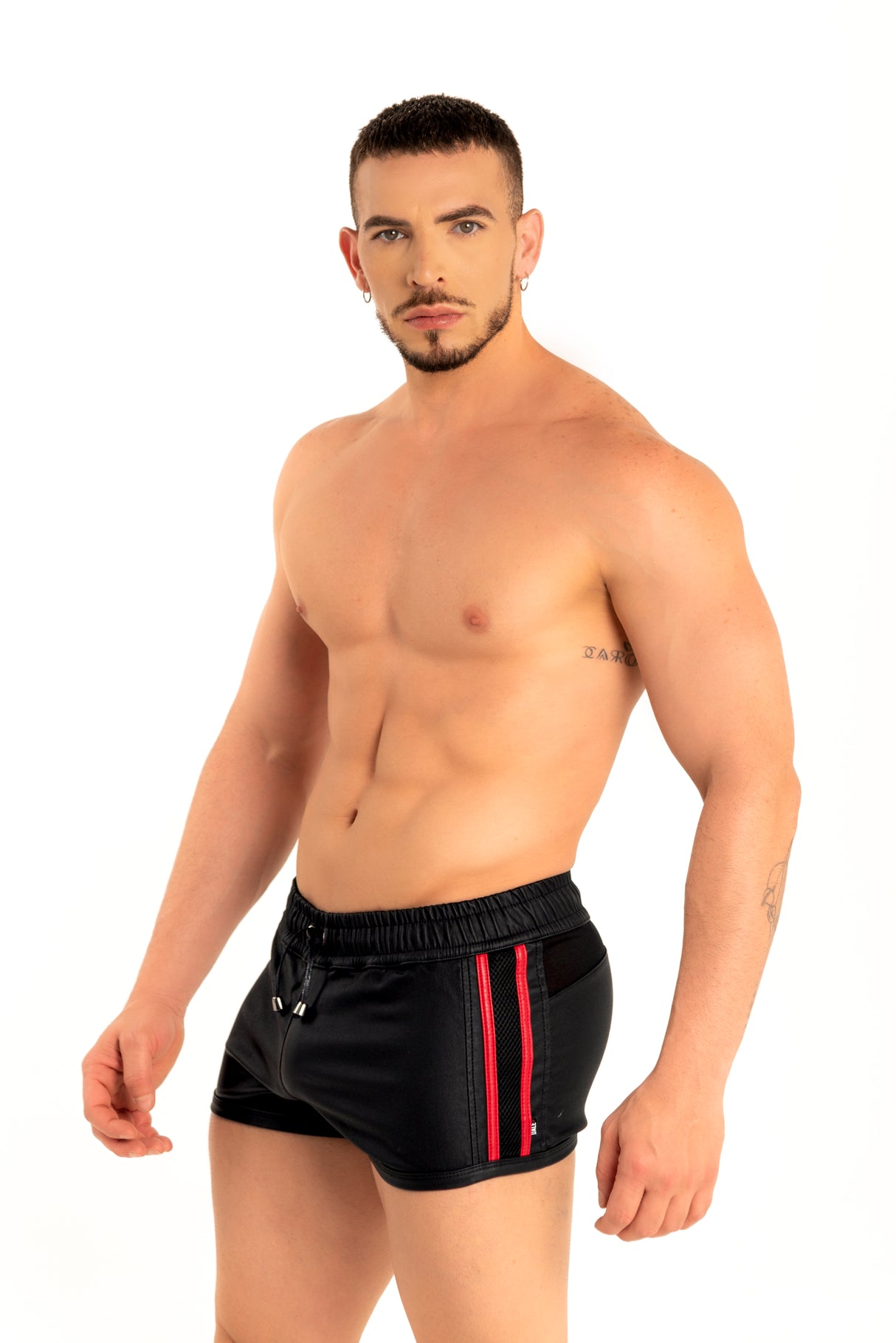 Dale Mas Industrial Mesh Short Black Red
