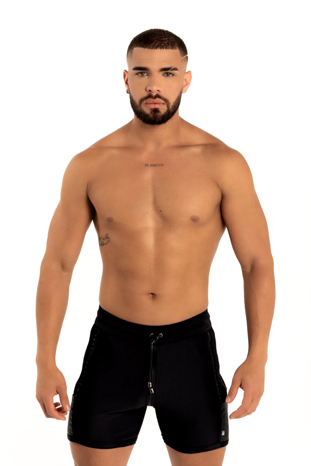 Dale Mas Kinky Skin Bike Short Zipper Black