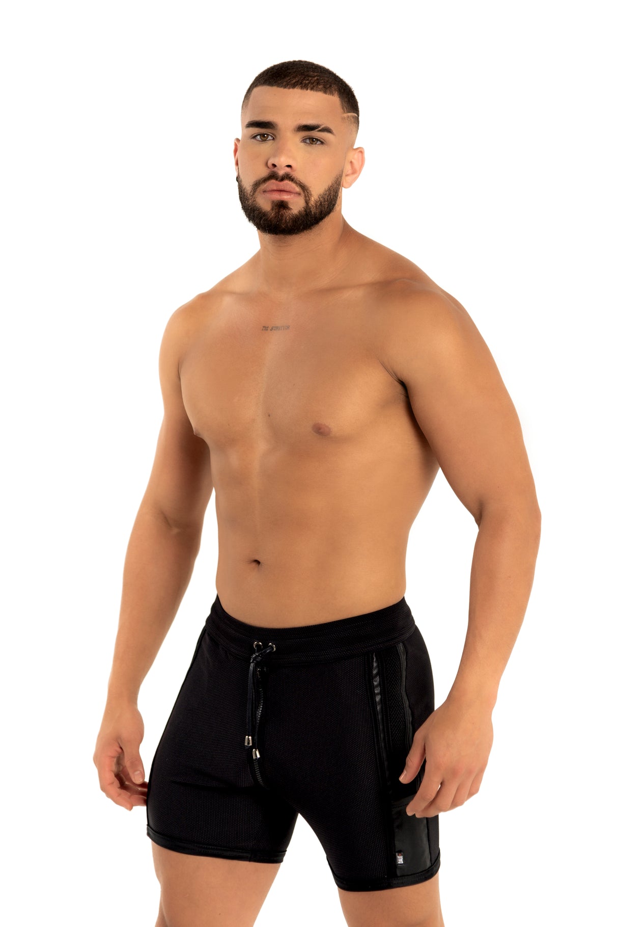 Dale Mas Kinky Skin Bike Short Zipper Black