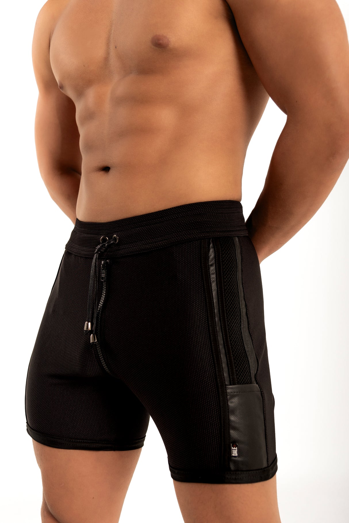 Dale Mas Kinky Skin Bike Short Zipper Black