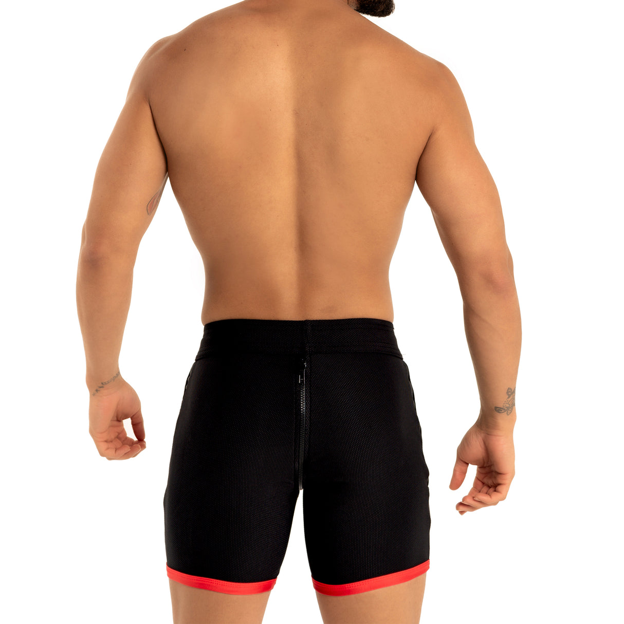 Dale Mas Kinky Skin Bike Short Zipper Black Red