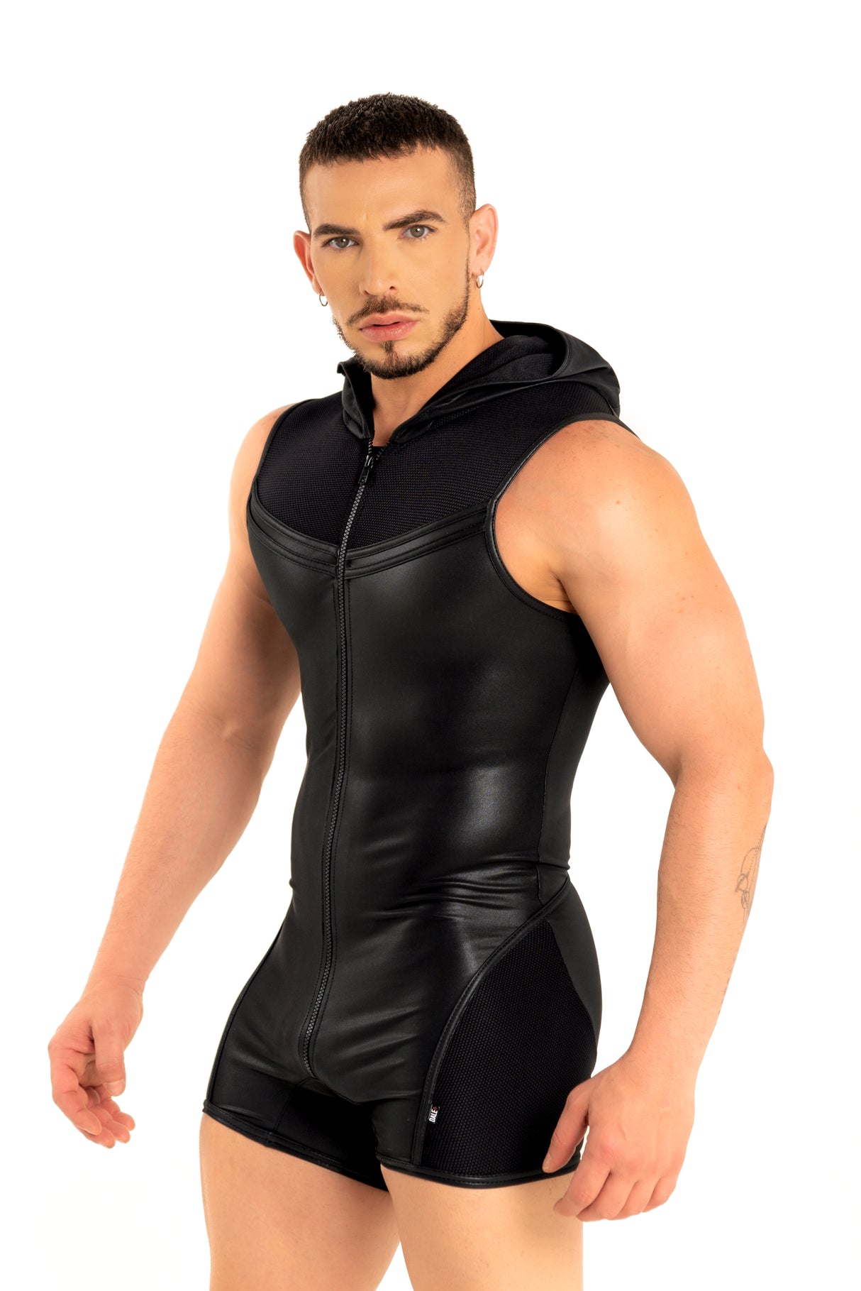 Dale Mas Kinky Hoody Body Zipper Black