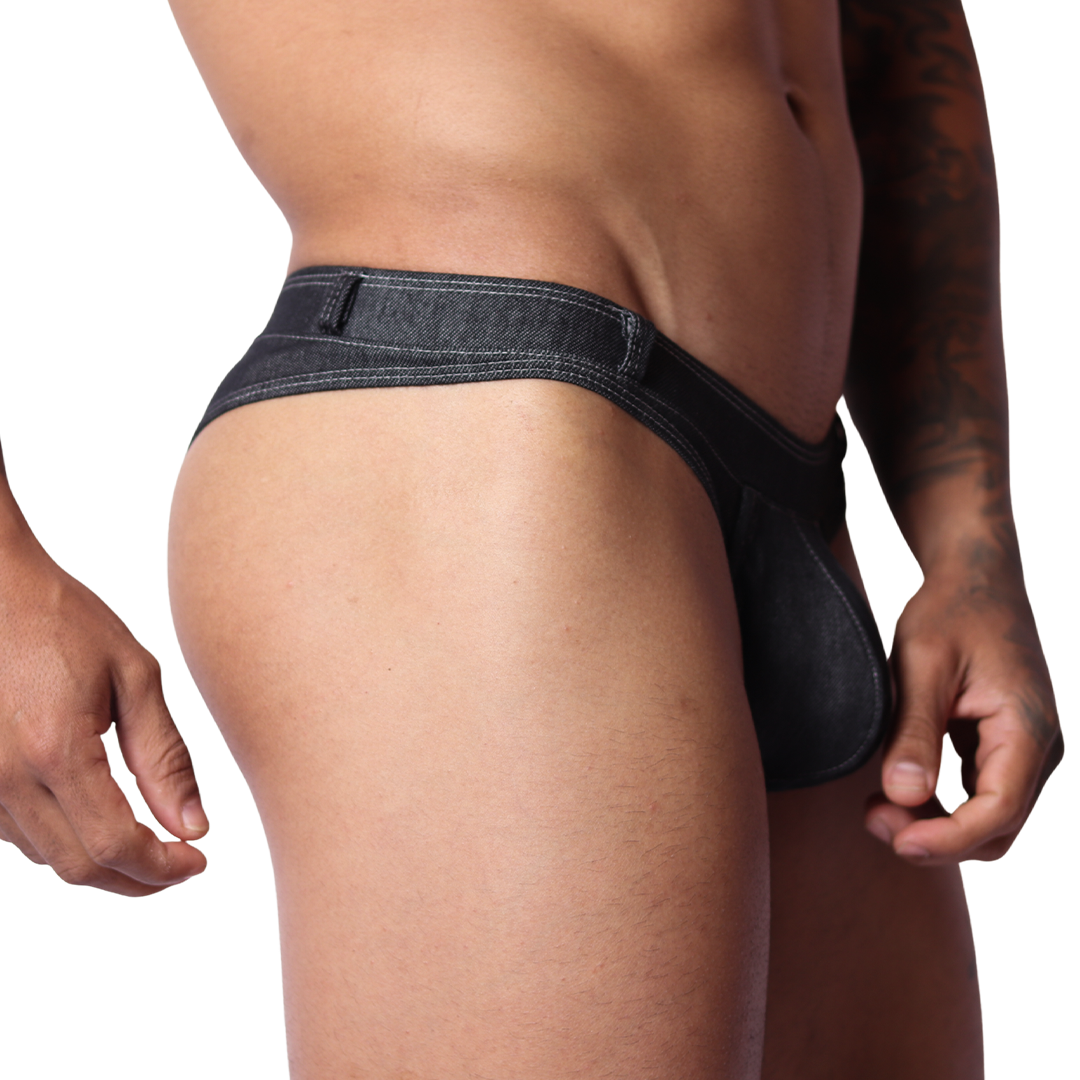 Gigo Denim Thong Black