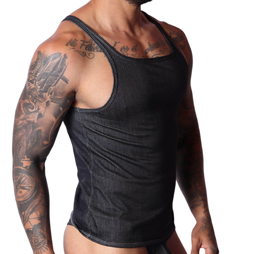 Gigo Denim Tank Black