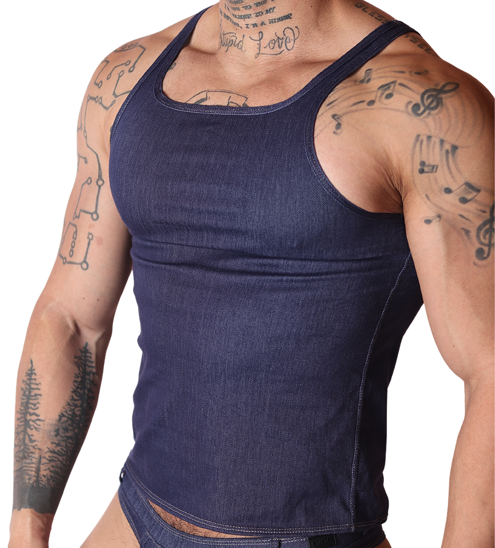 Gigo Denim Tank Blue