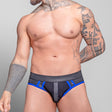 Dale Mas Biker + Jock Brief Black Blue