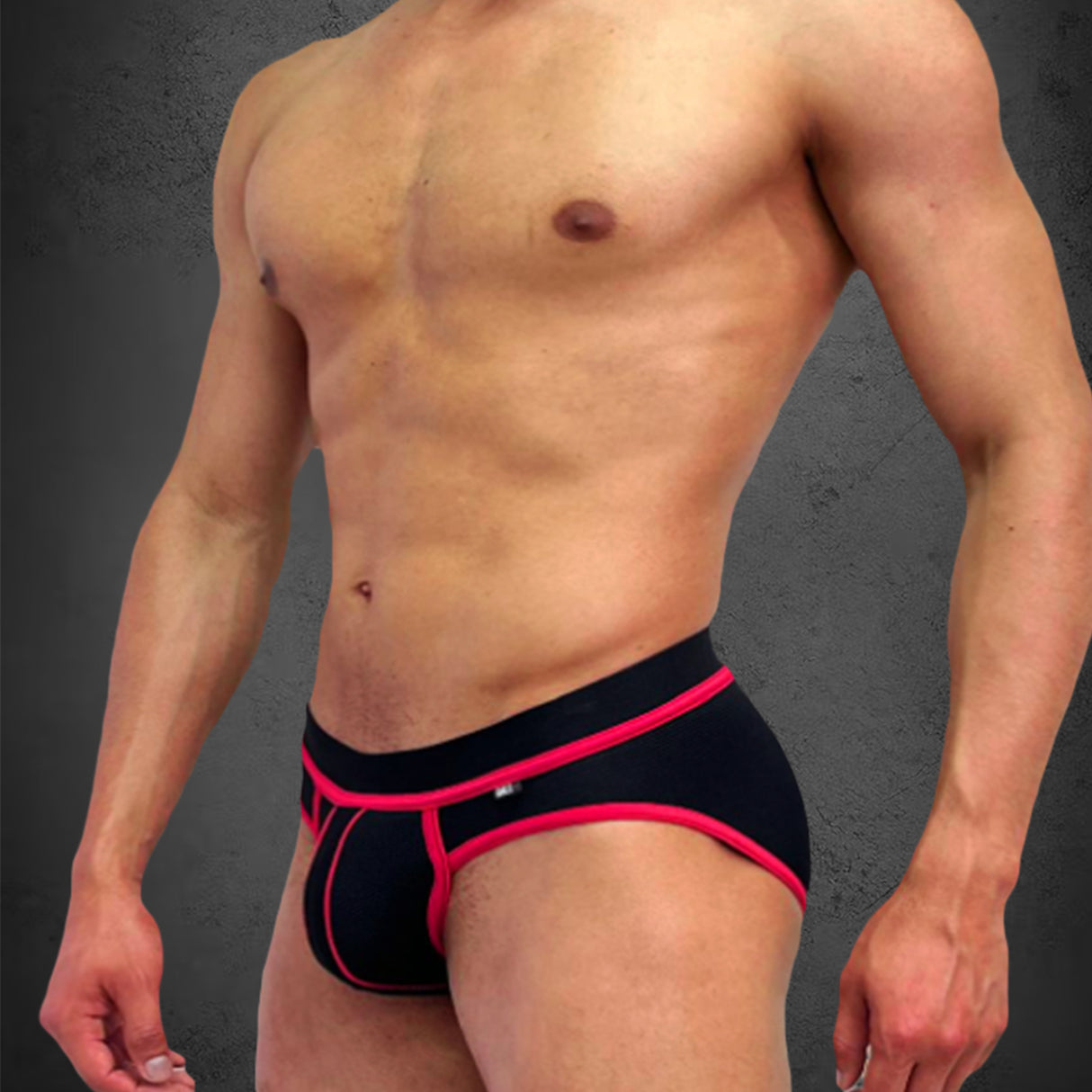Dale Mas Biker + Kinky Classic Brief Black Red