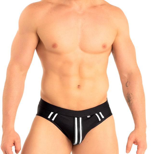 Dale Mas Biker + Kinky Jock Brief Black White