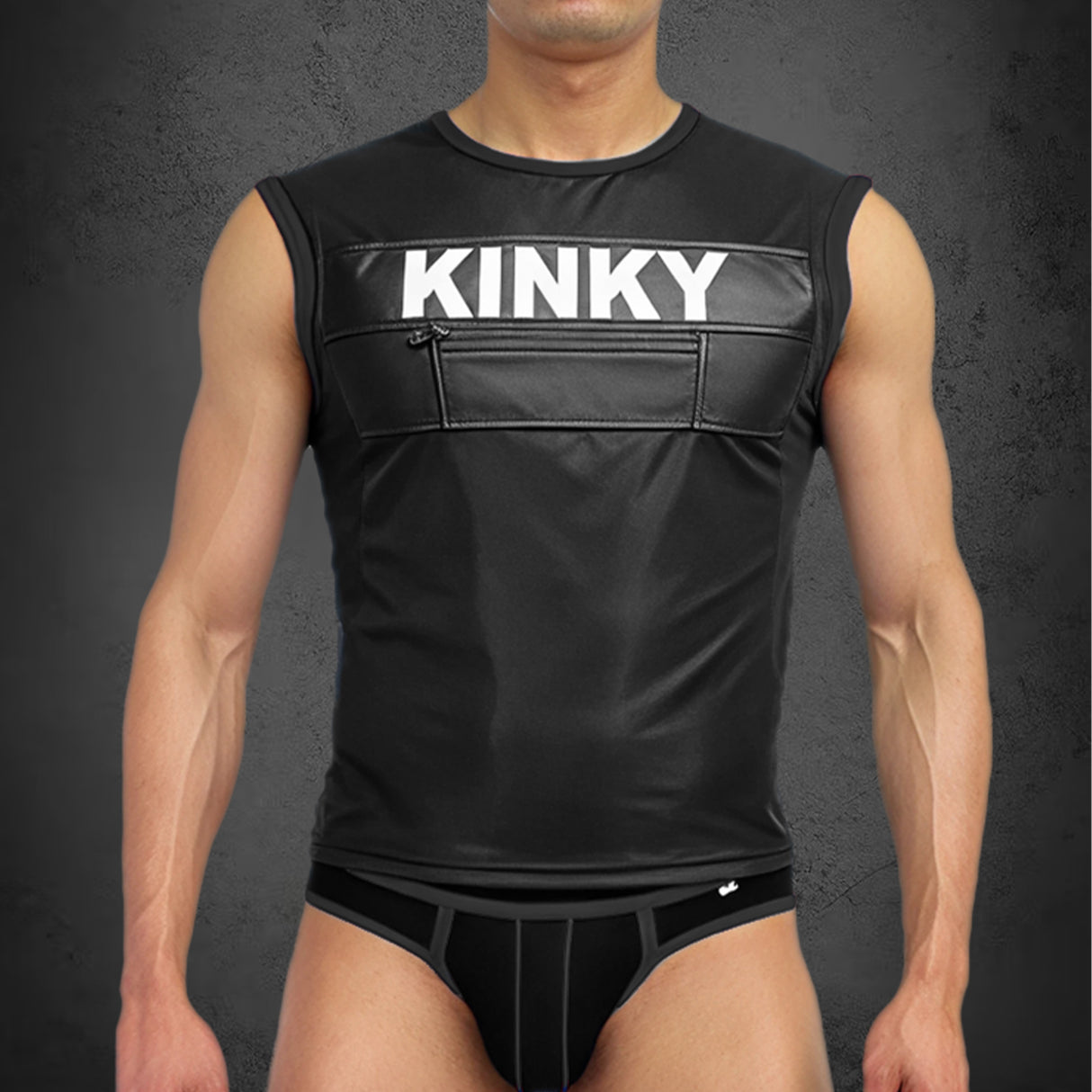 Dale Mas Biker + Kinky Sleeveless Shirt Black