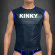 Dale Mas Biker + Kinky Sleeveless Shirt Black Blue