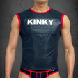 Dale Mas Biker + Kinky Sleeveless Shirt Black Red