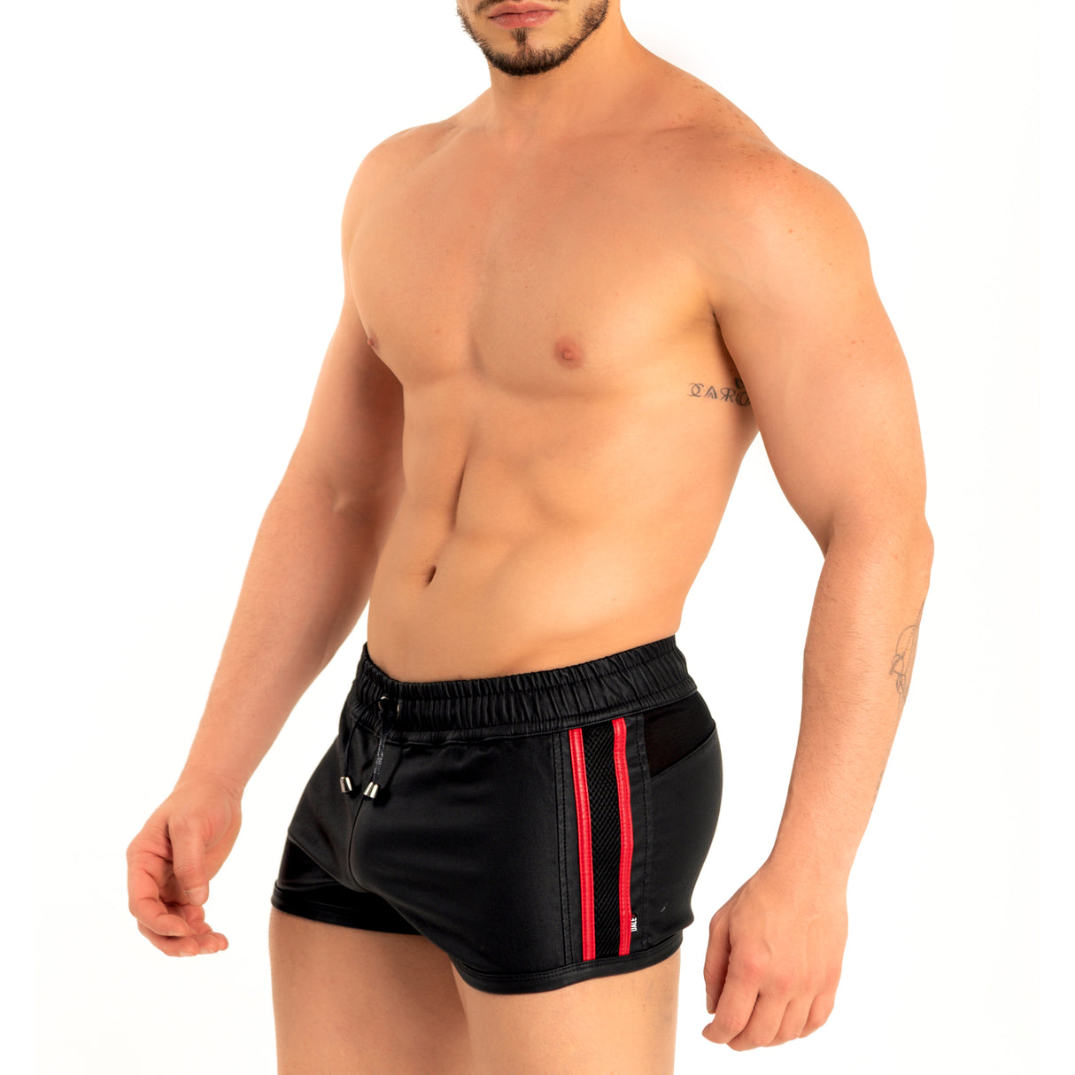 Dale Mas Industrial Mesh Short Black Red