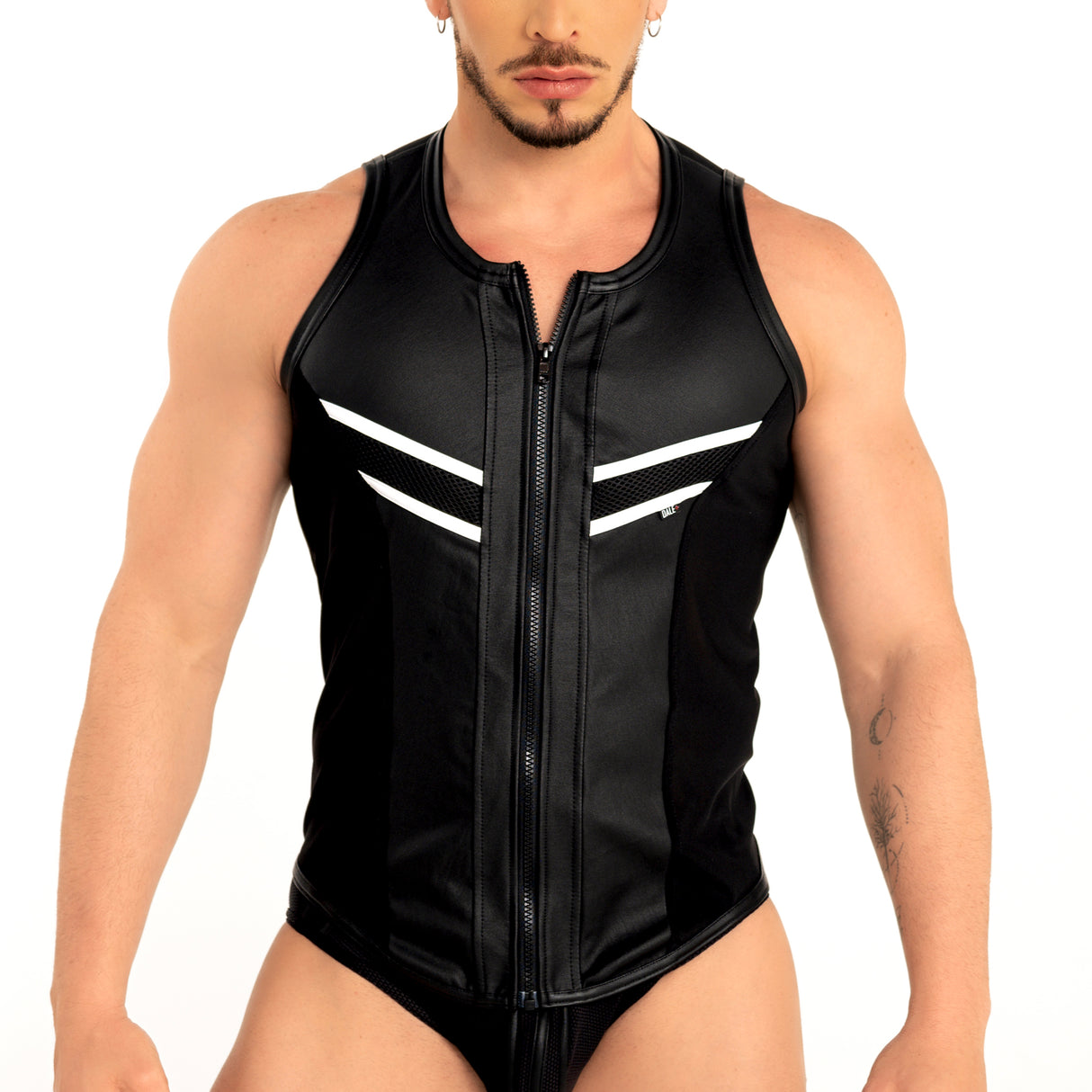 Dale Mas Industrial Mesh Vest Black White