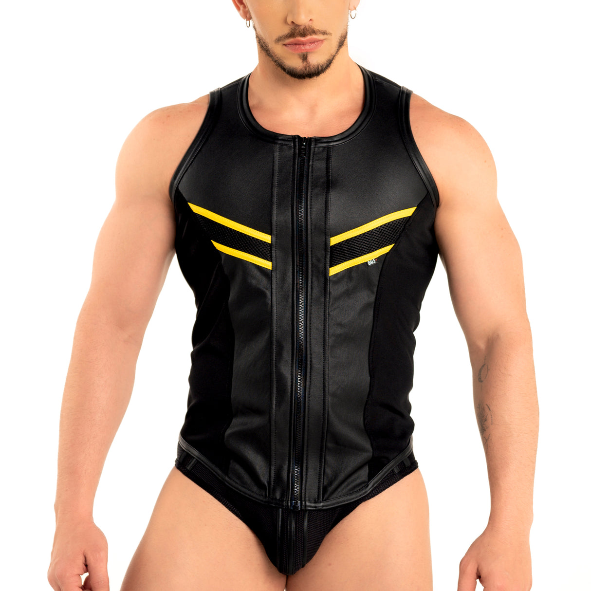 Dale Mas Industrial Mesh Vest Black Yellow