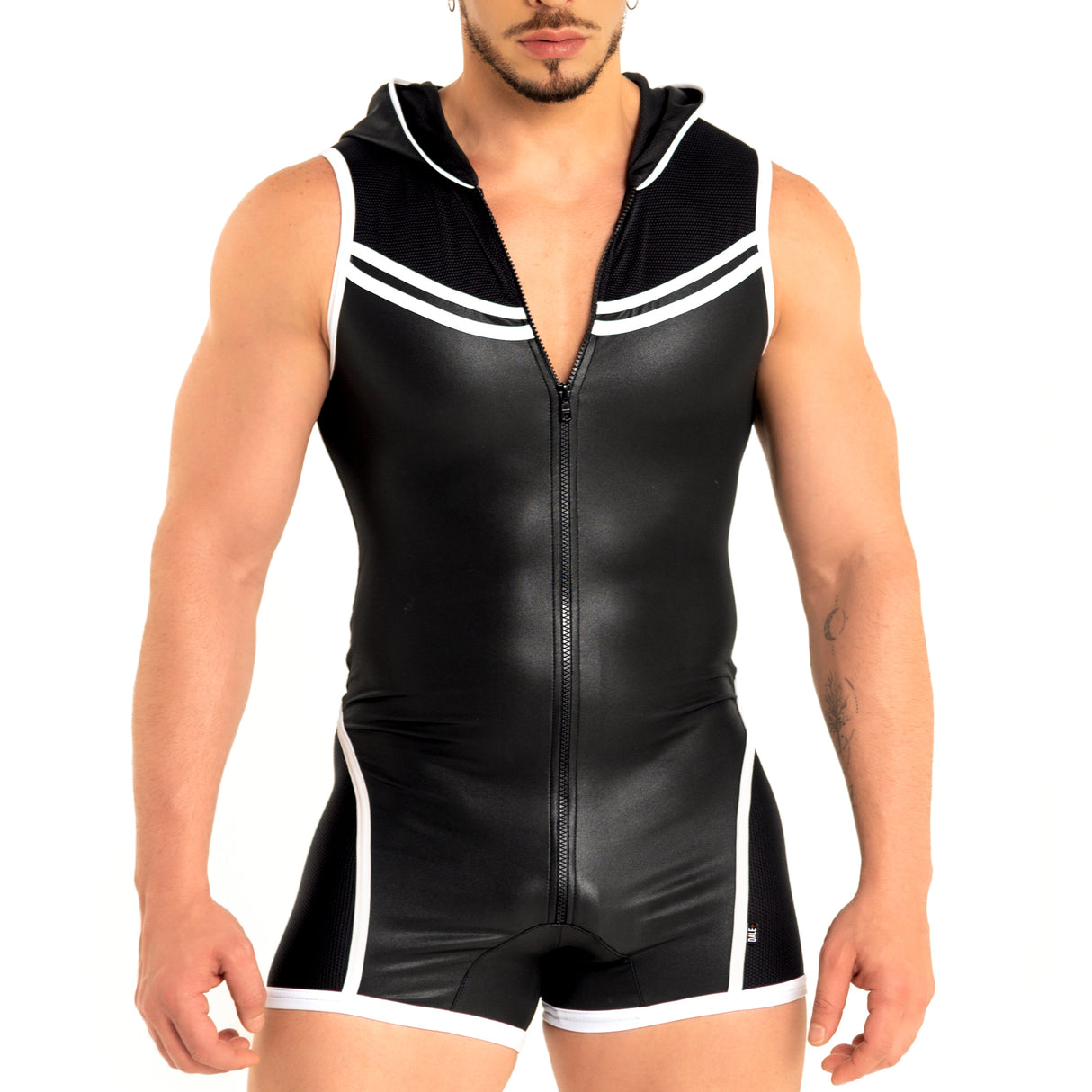 Dale Mas Kinky Hoody Body Black White