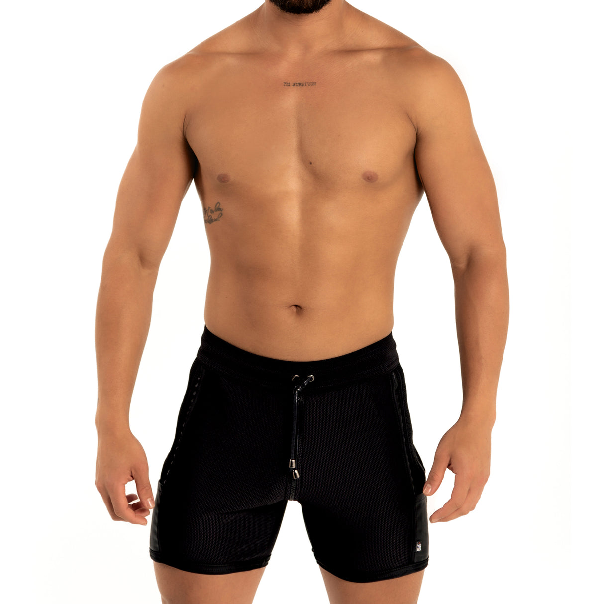Dale Mas Kinky Skin Bike Short Zipper Black