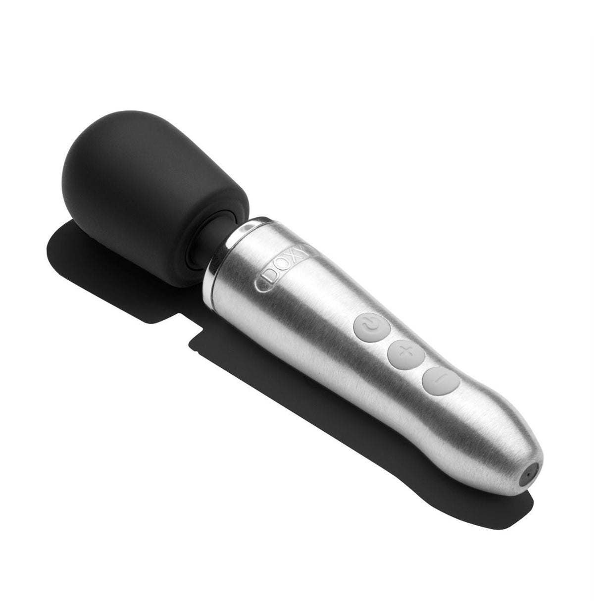Doxy Go Mini Wand Massager Brushed Metal