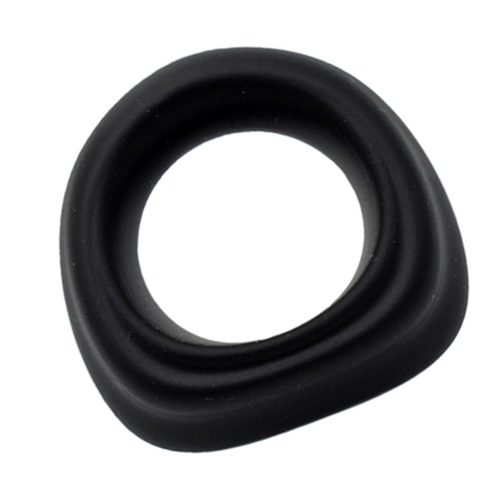 ELITE Liquid Silicone Bulge Cock Ring Black