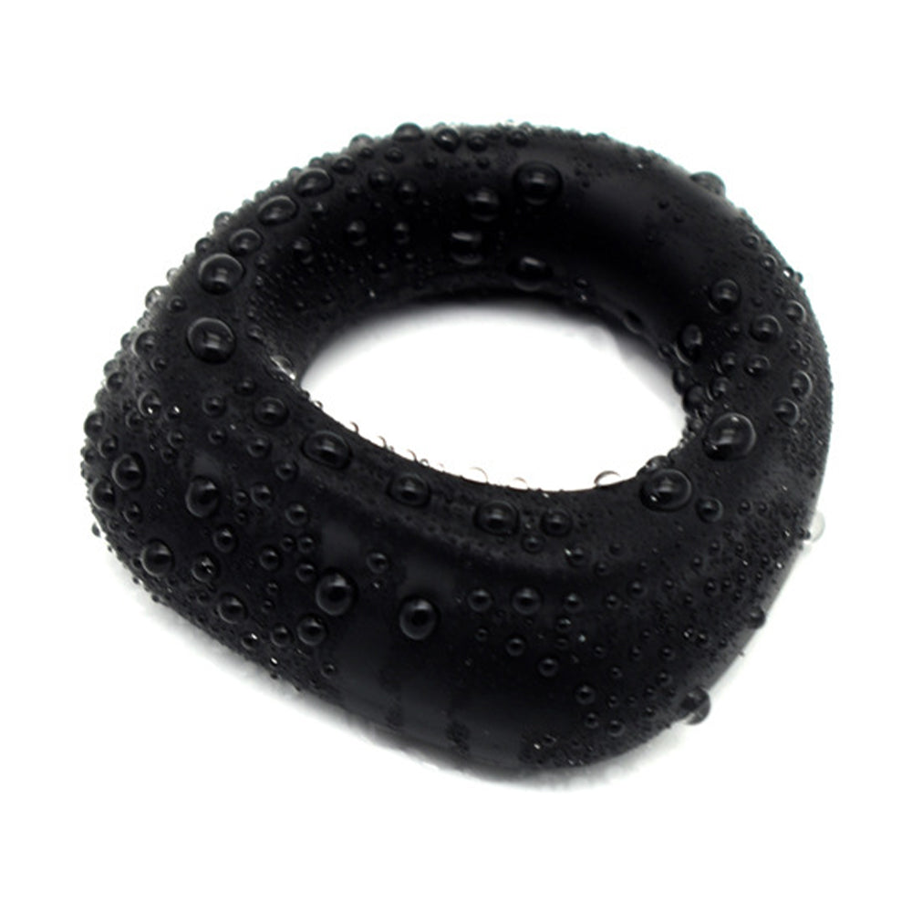 ELITE Liquid Silicone Bulge Cock Ring Black