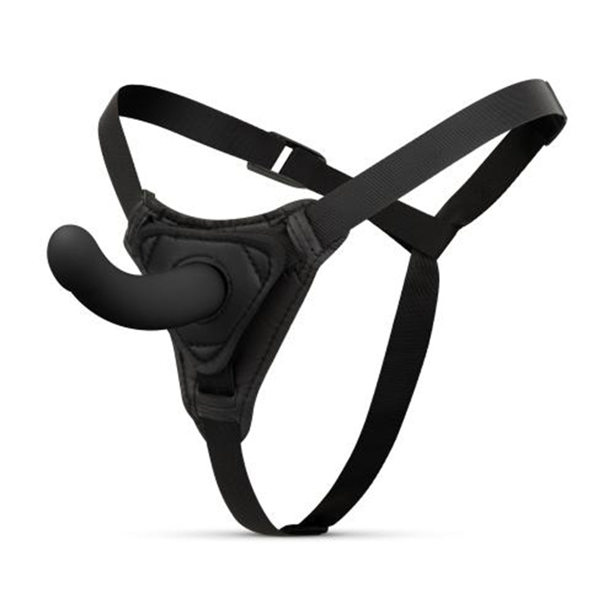 EasyToys Fetish Silicone Strap On Smooth Black 5.3 Inch