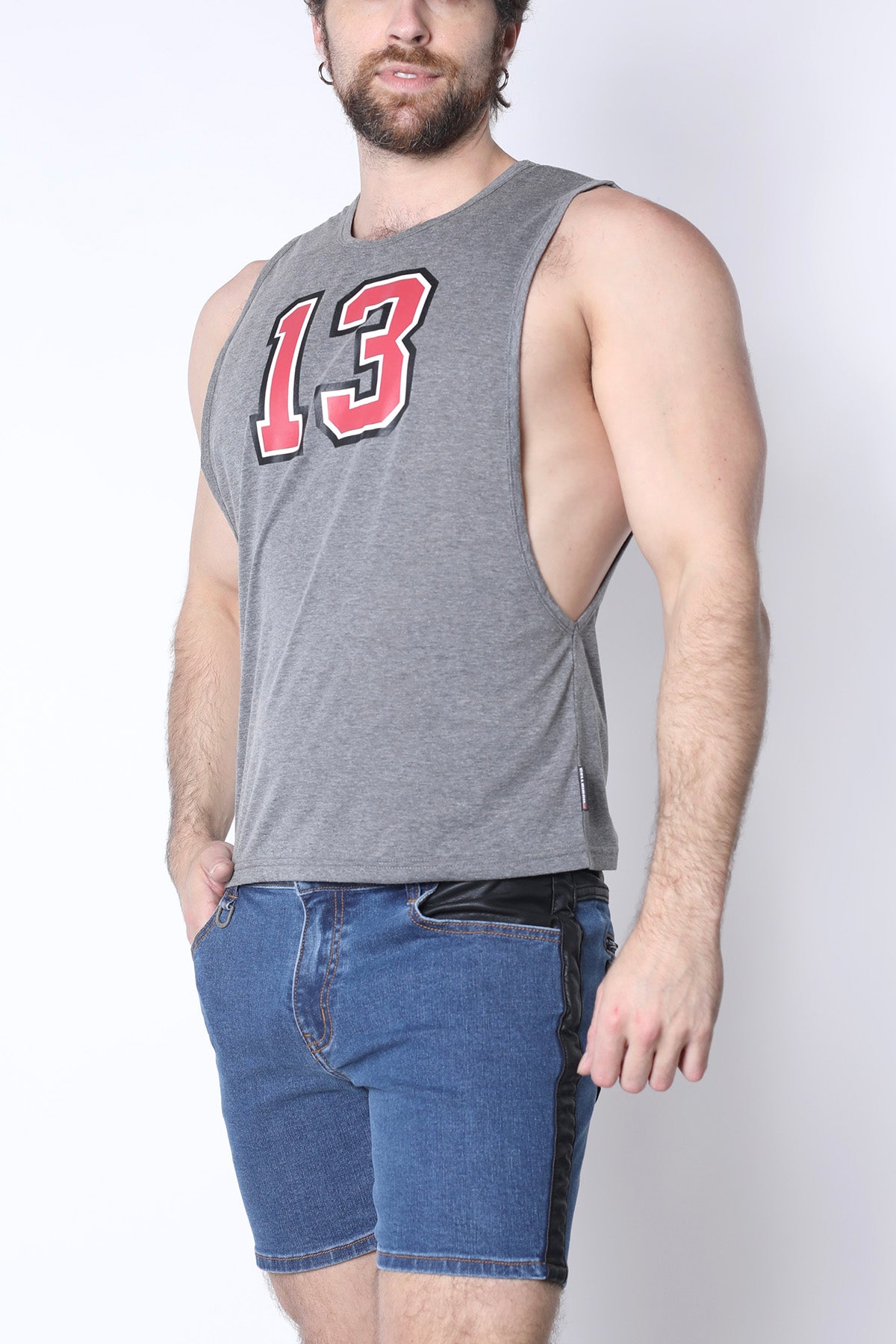 Cellblock 13 Field Goal 13 Muscle Tank Grey