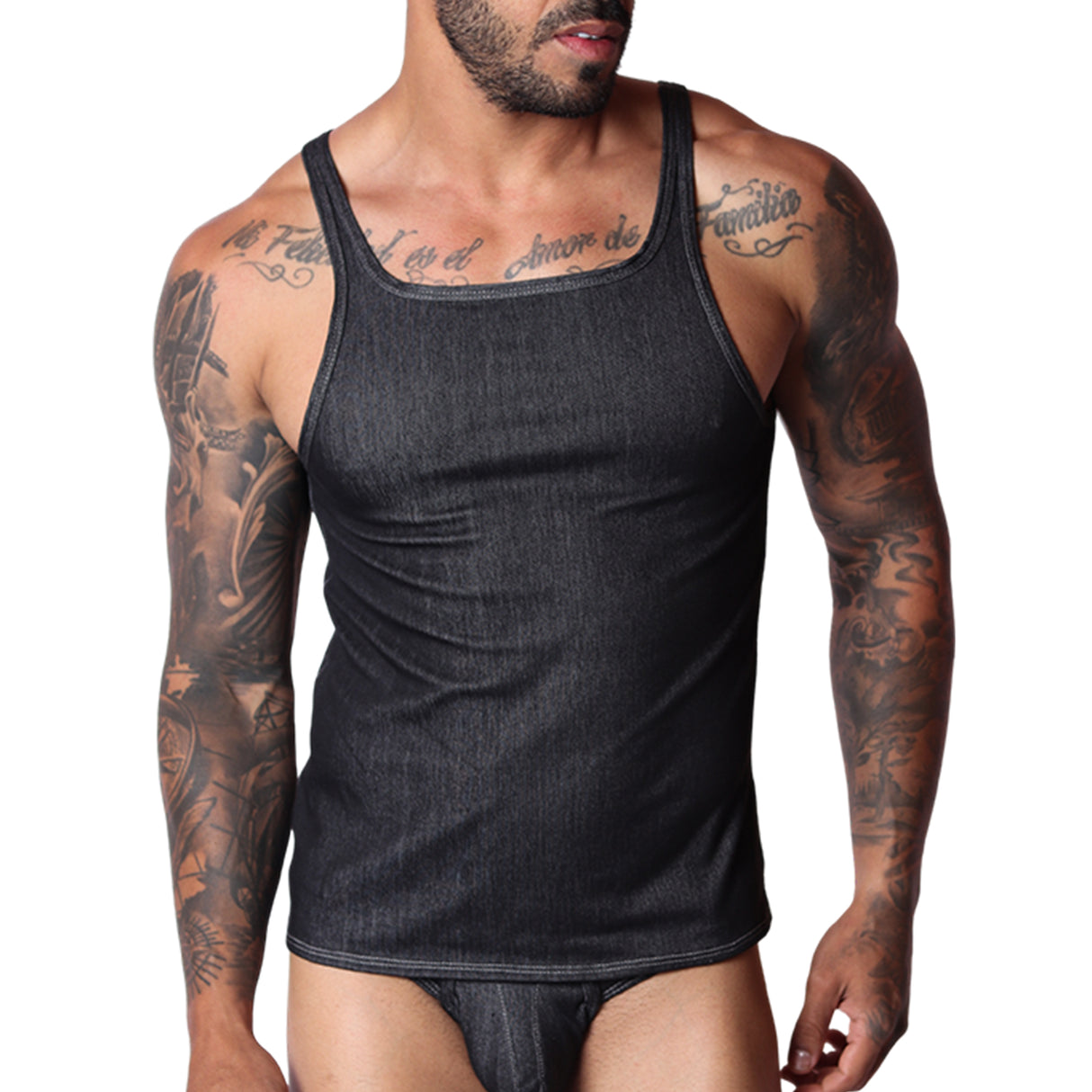 Gigo Denim Tank Black