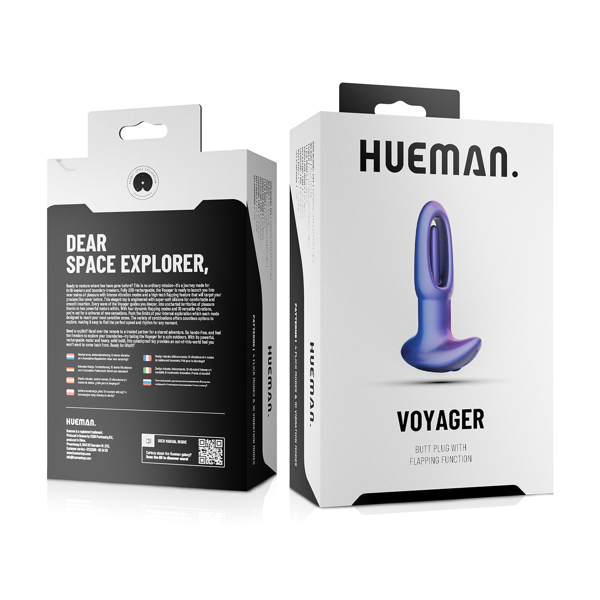 Hueman Butt Plug with Tapping Finger