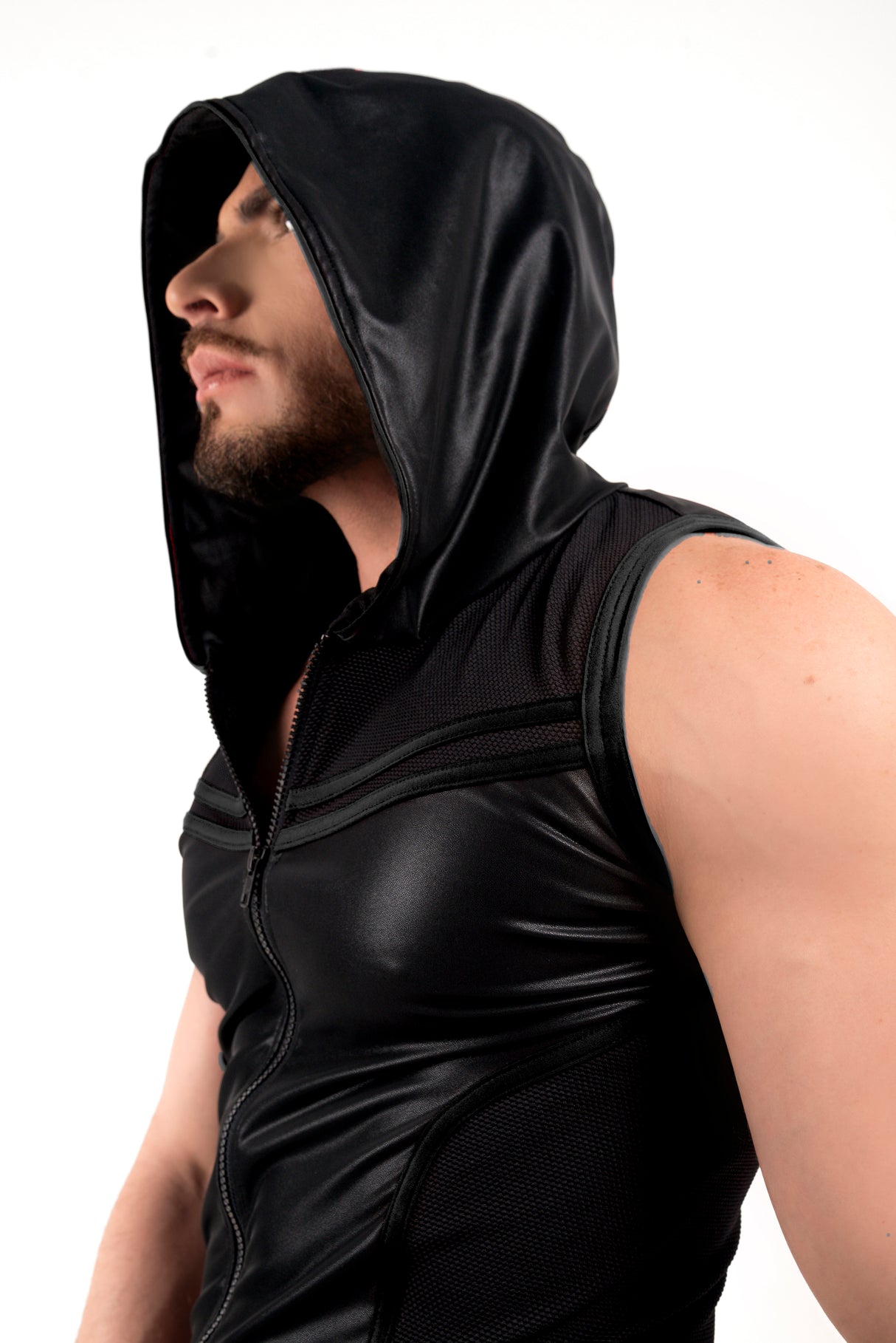ROK Kinky Hoody Vest Black