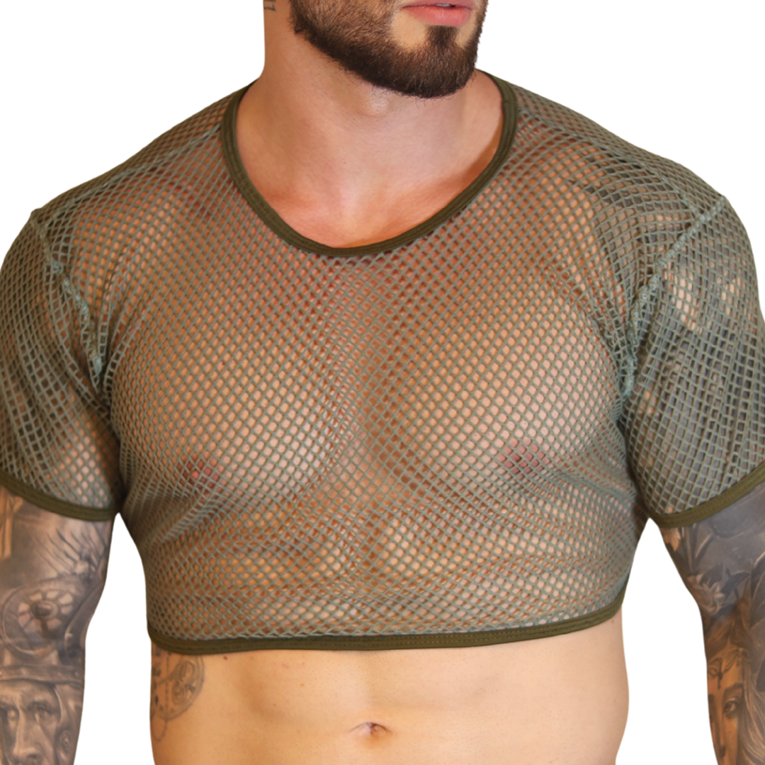 Gigo Island Crop Top Green