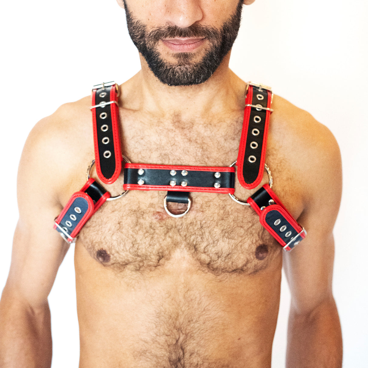 KINKD Adjustable H Harness Black Red