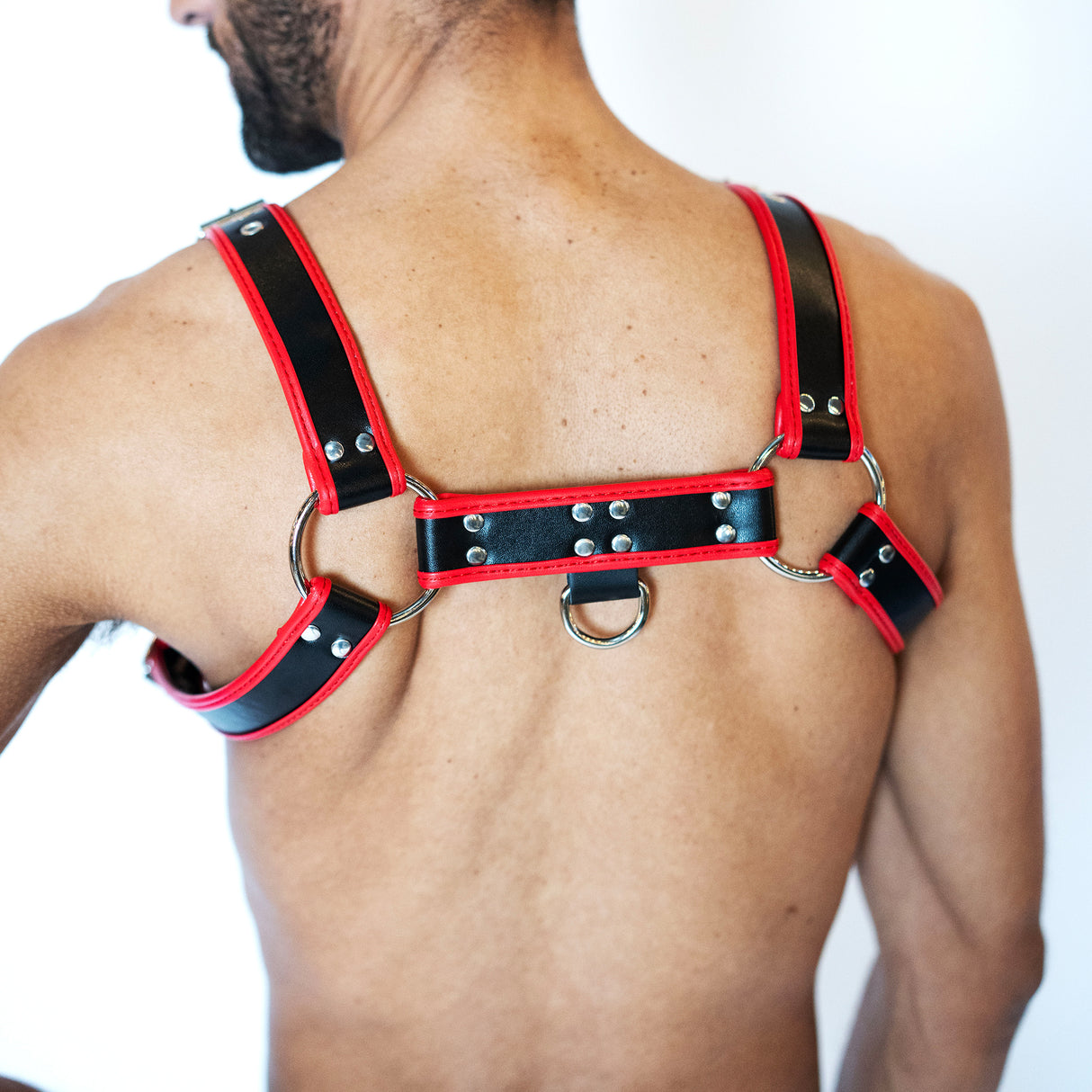KINKD Adjustable H Harness Black Red