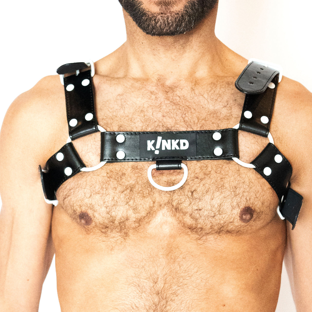 KINKD Titon Harness Black White