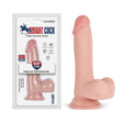 Knight Cock 3D Triple Density Dildo with Balls 8.5 Inch Light