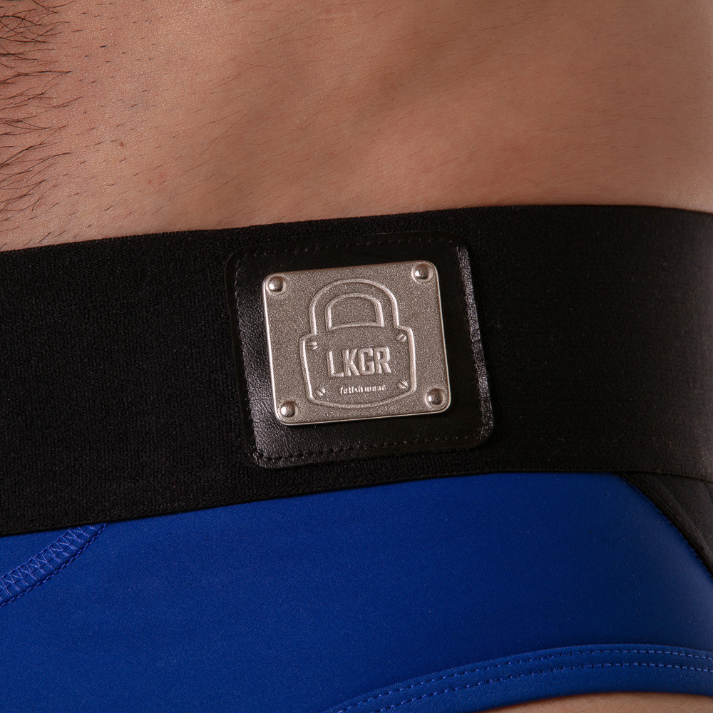 Locker Gear Wide Waistband Jock Brief Blue