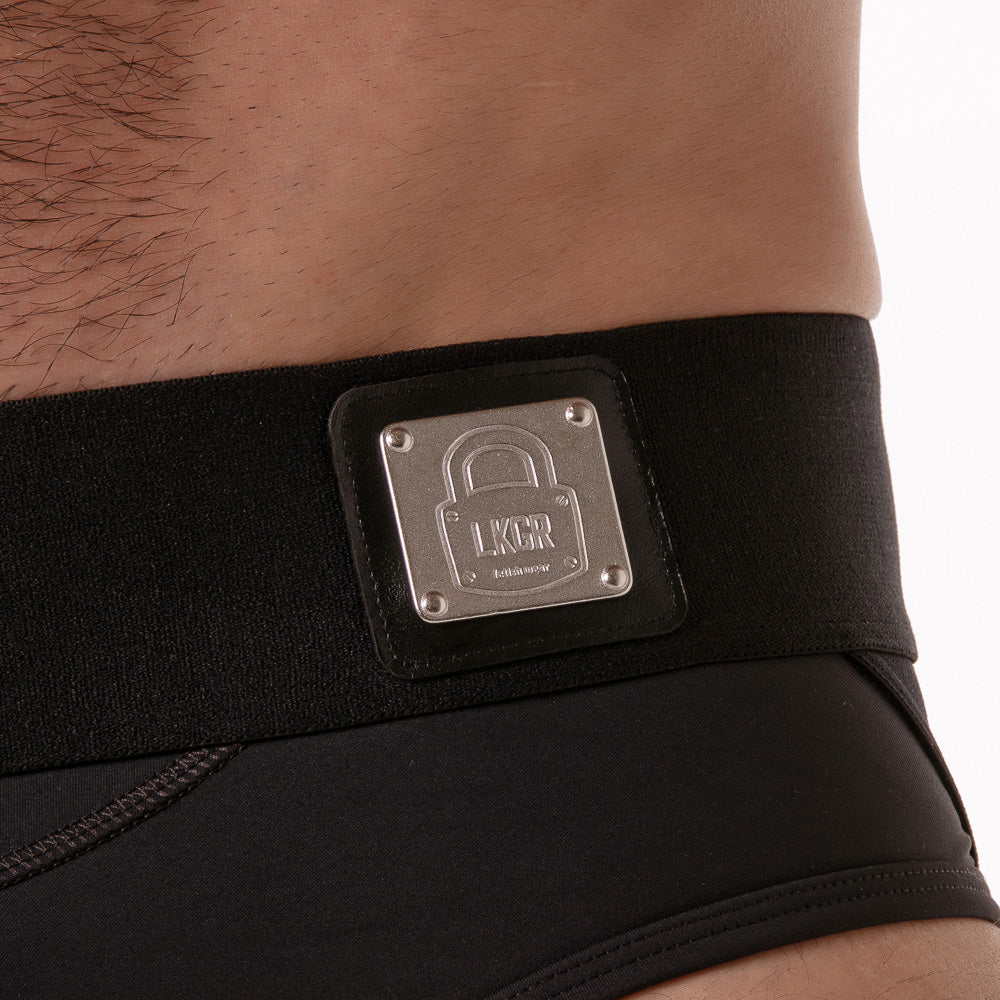 Locker Gear Wide Waistband Jock Brief Black