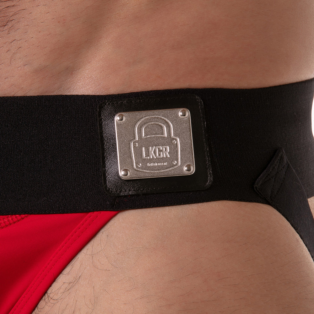 Locker Gear Wide Waistband Jockstrap Red