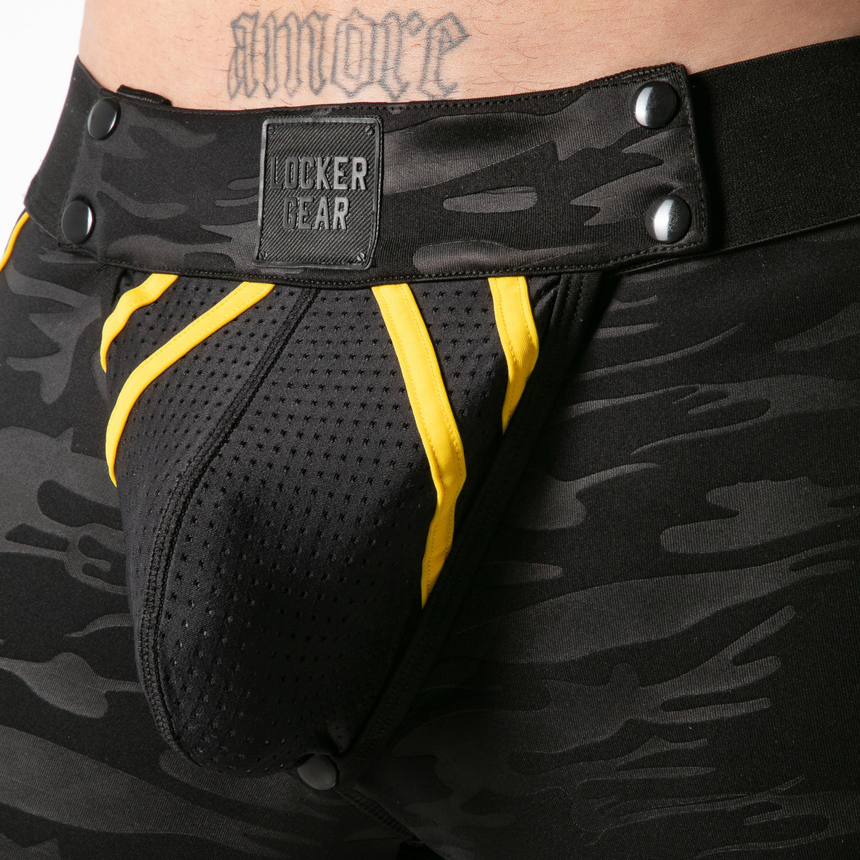 Locker Gear Full Access Military Fetish Short Yellow