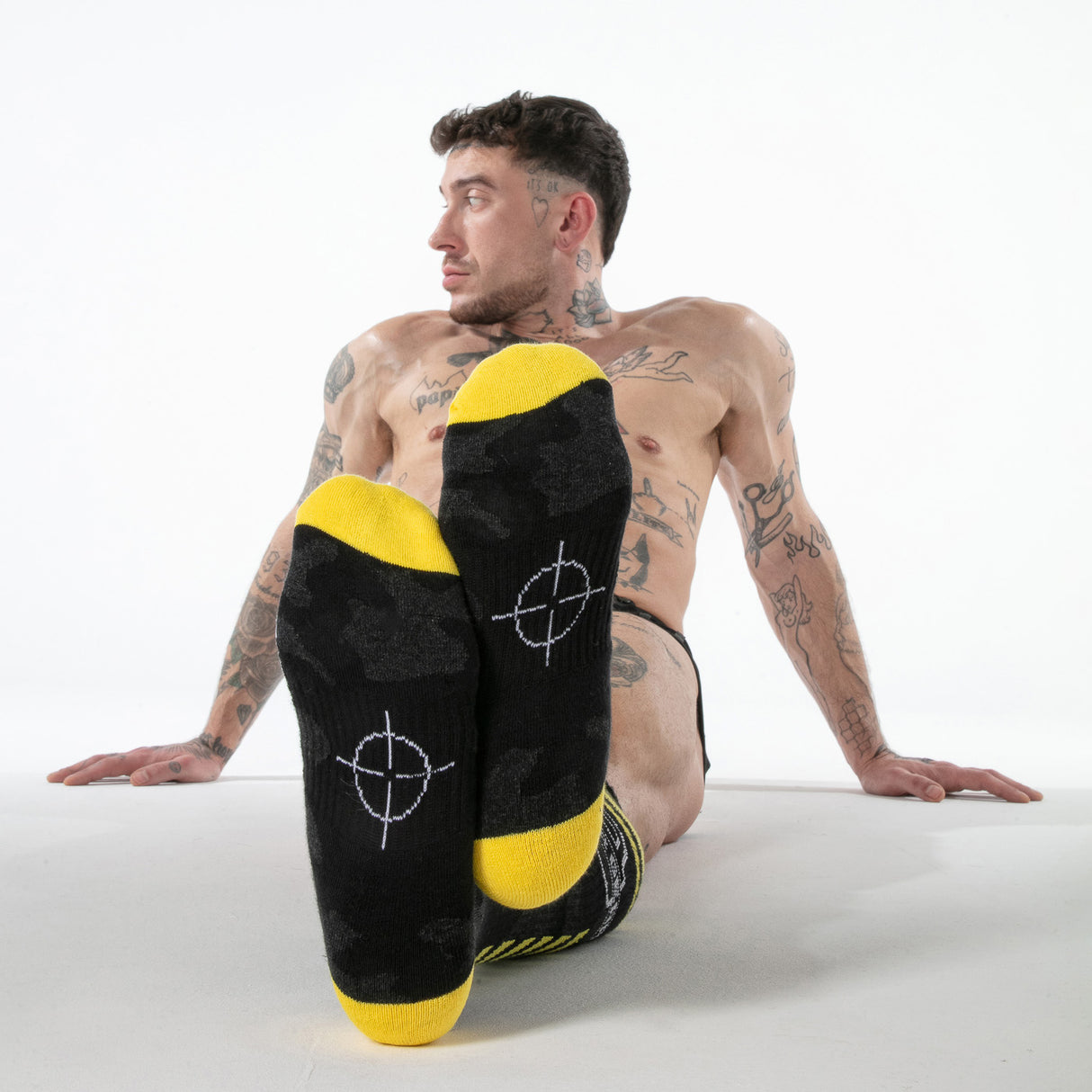 Locker Gear Military Knee High Socks Yellow