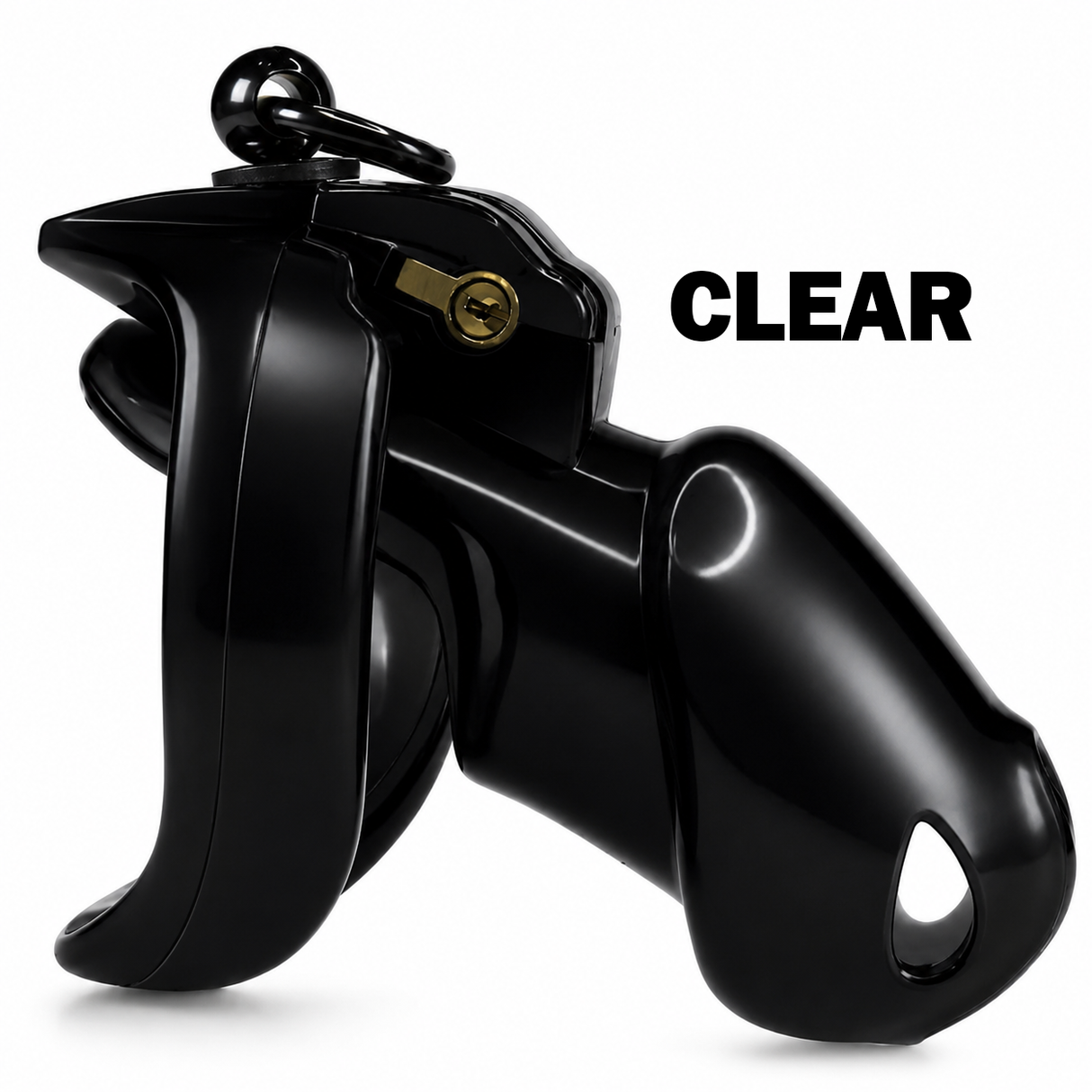 LOCK4D Advanced Comfort V5 Chastity Cage Large Clear