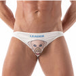 Leader ID Bikini Swim Briefs Pup White