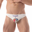 Leader ID Bikini Swim Briefs Queen White
