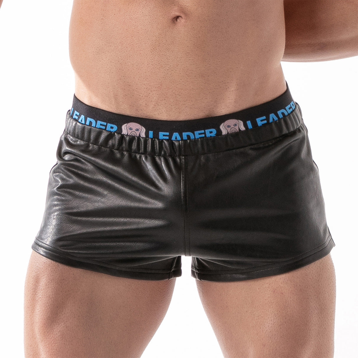 Leader ID Fetish Shorts Pup Black