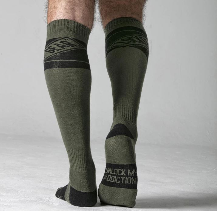 Locker Gear Knee High Socks Khaki