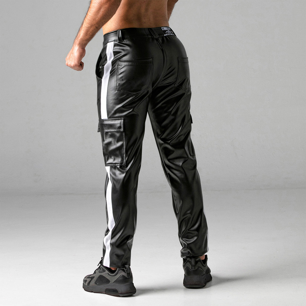 Locker Gear Leatherette Cargo Pants White