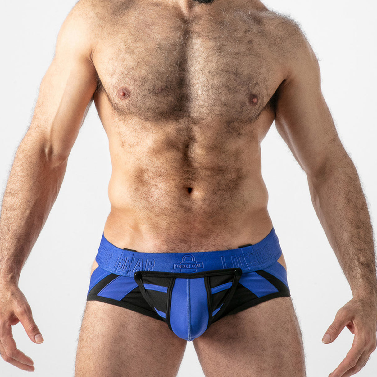 Locker Gear Open Access Jock Brief Blue