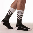 Locker Gear Padlock Knee High Sock Black