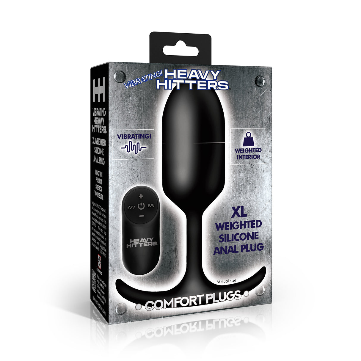 Heavy Hitters Vibrating Weighted Silicone Anal Plug XL