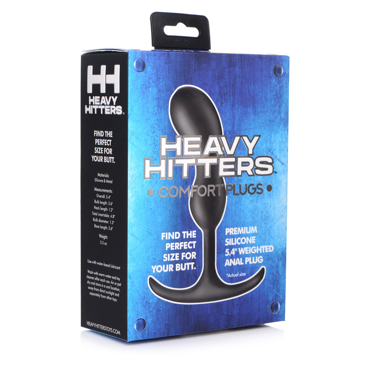 Heavy Hitters Comfort Plugs Premium Silicone Weighted Prostate Plug 5.4 Inch