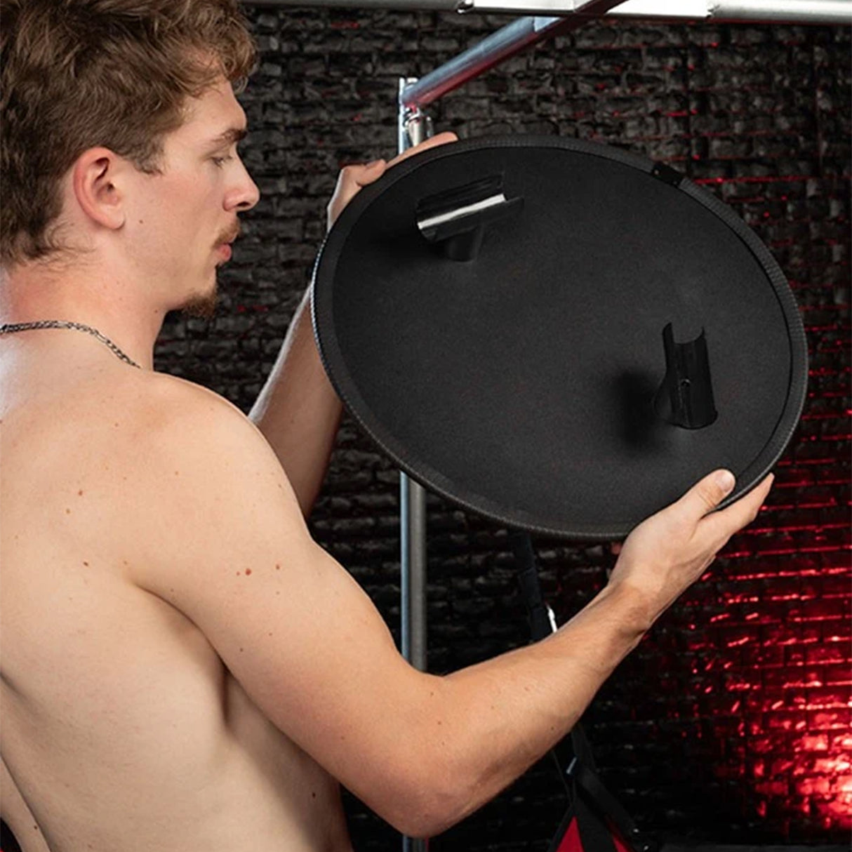 Mr S Leather Sling Stand Mirror