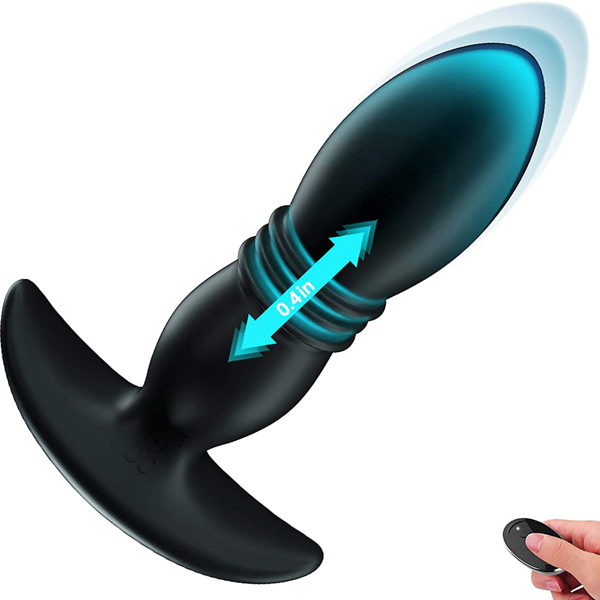 Command Thrusting Anal Plug with Remote